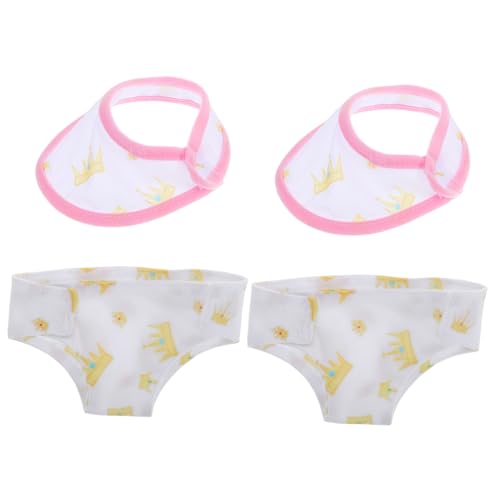 Milisten 2 Juegos De Ropa Interior para Muñecas Toalla Bucal Bragas para Muñecas Accesorios para Muñecas Accesorios para Muñecas para Muñecas Accesorios para Muñecas