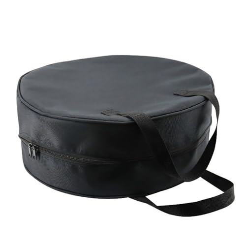 Bolsa de mangueras de 16 pulgadas negra con doble cremallera y asa para caravanas