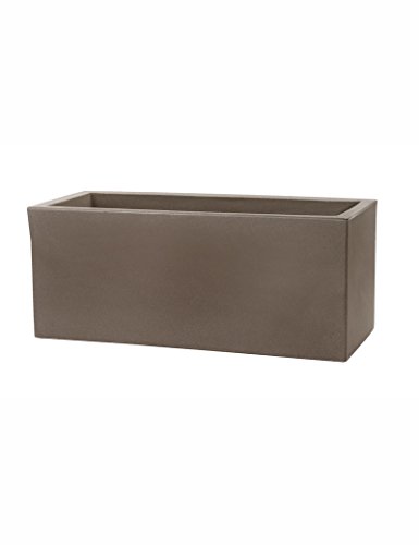 Teraplast Schio - Caja de 100 cm con maceta, color marrón