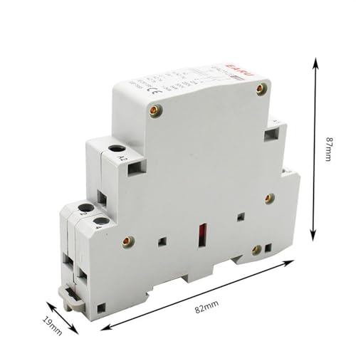 Contacteur modulaire double pôle 25A avec bobine basse tension 24V CA