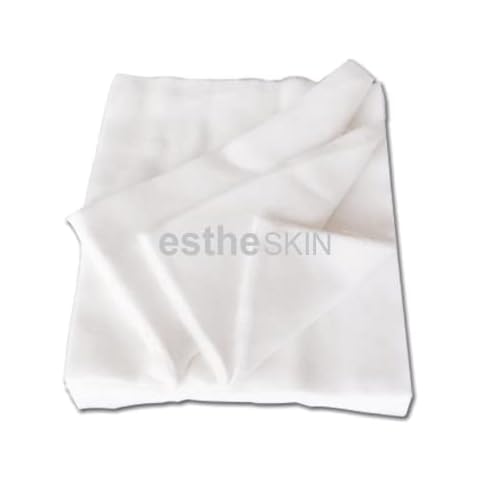 estheSKIN 100% Cotton Pure White Cutting Gauze for Professional Facial Treatment and More, 11.5"x13.5", 100 Count (1 Pack) Cover