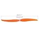 QUARKZMAN 1160 Luftschrauben 11x6 Prop 2-Flügelrad Starrflügler Orange Ersatz Stützen mit Adapter Ringe für Airplane RC Plane Paket von 8
