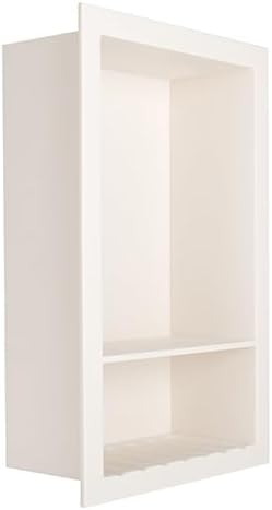 Wilsonart 10" W x 15" H Designer White Double Recessed Niche (Designer White)