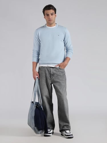Image of Solid Regular fit Cotton Sweater