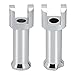 WOWTK Passenger Footpegs with support mounting Kit for Harley Softail 2018-2025 Deluxe Fat Boy Heritage Sport Glide Softail Slim Street Bob Breakout Low Rider models,Chrome