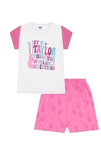 ThePyjamaFactory Girls Its a Taylor Thing You Wouldnt Understand Pink White Short Pyjamas (12-13 Years)