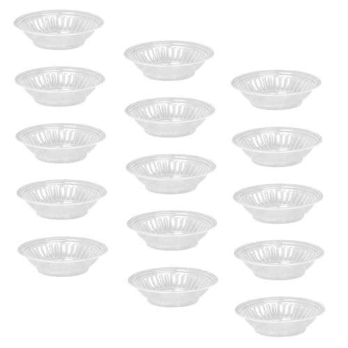 KICHOUSE 30pcs Condiment Plate Camping Disposable Tray Plastic Sauce Dipping Plate Set