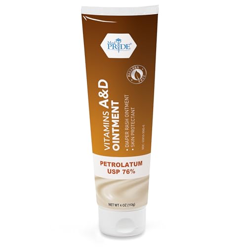 Image of MED PRIDE Vitamin A&D Ointment for Adults and Babies, Skin Protectant, Soothes Diaper Rash and Dry Skin (1 4 Ounce (Pack of 1))