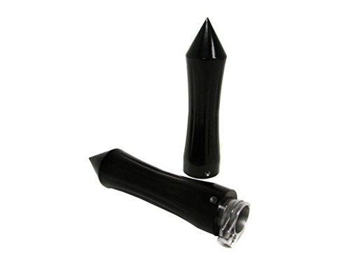 7/8" 22Mm Spike Handlebar Motorcycle Handgrip Hand Grips For Harley Honda Kawasaki Suzuki Yamaha Cruiser Chopper Cafe Racer (Black) #TOP2