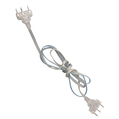 Cordon de corps d'escrime 1,6 m - Fil transparent avec connecteurs métalliques - Pièce de rechange flexible et durable - Pour clôture, équipement de protection faciale, réparation d'articles de sport