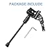 HARFINGTON Back Bike Kickstand Carbon Steel Bicycle Single-Side Kick Stand Rear Mount Bikes Support Racks for 26 28 Inch Wheel with Tool, Black