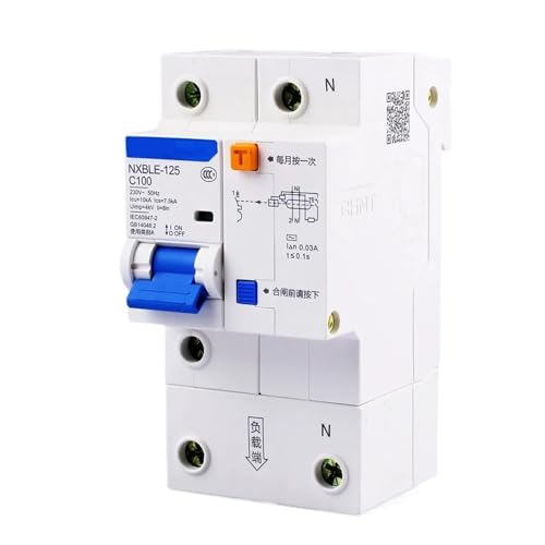 Disjoncteur différentiel RCBO NXBLE-125 1P+N 63A pour protection électrique 230V