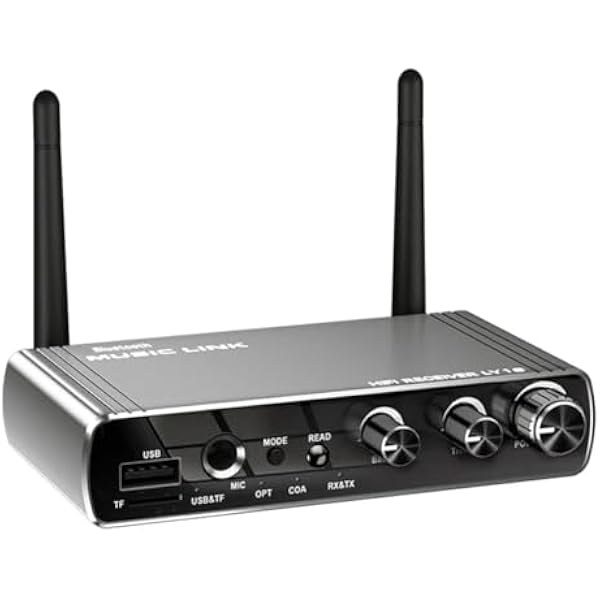 Nowy LY18 HIFI bezstratny odbiornik Bluetooth długodystansowy adapter Bluetooth 5.4 adapter audio bezprzewodowy odbiornik 6 w 1