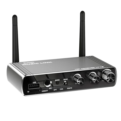 Lonrtesw Receptor Bluetooth LY18 HiFi Sin Pérdidas Adaptador Bluetooth de Larga Distancia Adaptador 5.4 Receptor Inalámbrico de Audio 6 en 1