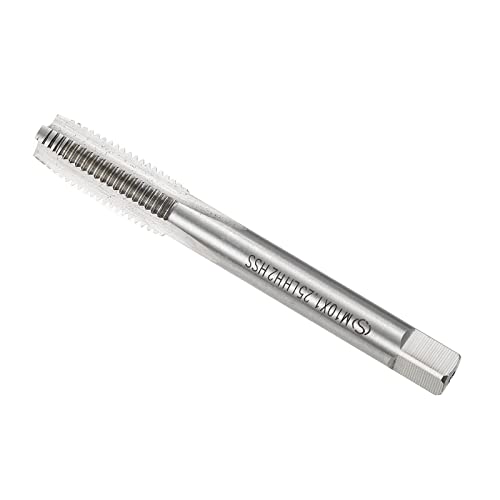 CoCud Rosca Fresado Machos, Métrico M10 x 1.25 Rosca H2, Alta Velocidad Acero Máquina 3 Recta Flautas Izquierda Mano Tornillo Roscado - (Aplicaciones: para Roscado Máquina), 1uds
