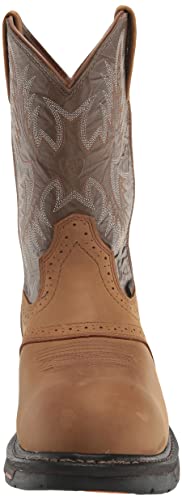 Ariat Mens Workhog Waterproof Composite Toe Work Boot Aged Bark/Army Green 9.5 #TOP1