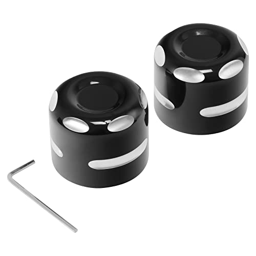 TCT-MOTORPARTS Rear Axle Nut Cover Cap Fit For Harley Sportster 883 1200 Custom 09-13 Aluminum