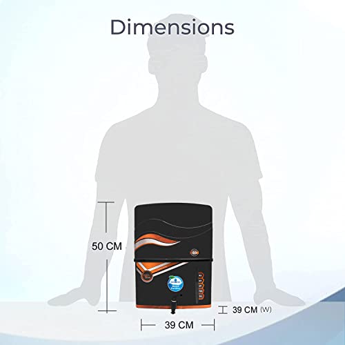 Image of AQUA D PURE 4x Technology with Alkaline Purification, 10 Stage RO Water Purifier with UV, UF, TDS Adjuster and 12 Liter Storage Tank, Best for Home and Offices (S24 AquaX Copper RO)