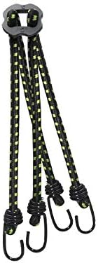 Simson Bicycle Accessories Lashing Strap Black & Green Luggage Fastening Easy Installation Adjustable with Safety Clip Isolated Usable Length 60 cm, Clear