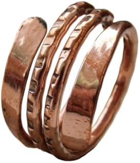 Solid Copper Ring Band for Men & Women Arthritis Pain Copper Rings,, 7.5
