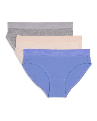 Calvin Klein Girls' Modern Cotton Bikini 3 Pack