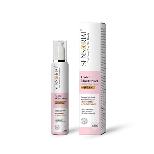 Image of Sensorial Creamy Hydra Moisturizer, 50ml, Skin Hydration up to 24 Hours, Non-Comedogenic Formula with Niacinamide, Hyaluronic Acid, Oat Extract and Bio-ferment filtrate