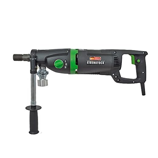CS Unitec ETN 162/3 P - 6-3/8" Capacity Concrete Core Drill - Wet/Dry Diamond Core Drill - 3-Speed For Concrete, Brick, Block, and Stone - MADE IN GERMANY - 110V