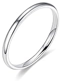[swars] 指輪 2mm サージカルステンレス 4color 細身 リング メンズ レディース シンプル 金属アレルギー対応 (20号(US9), シルバー)