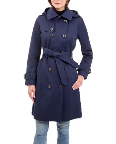 Image of Double Breasted Trench with Button Off Hood | Trench Coat | London Fog