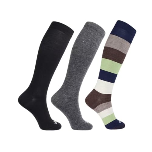 Image of ja vie Women & Men Comfy 75% Merino Wool Compression Socks 15-20mmHg Extra Soft