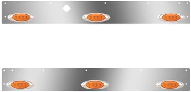 Technical Precision Replacement For KENWORTH T800 SF YEAR 2012 SS Day Cab Panels W6 P1 AmberAmber LEDs Block Heater Plug 14 IN Spacing