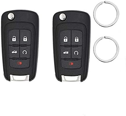 BESTHA 2 New Key Fob Replacement Ignition Flip Key Keyless Entry Remote Start OHT01060512 for Buick Chevrolet GMC Terrain