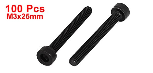 Innensechskant Knopfkopf Schrauben M3x25 Mm Schwarz - 10 Stück, Für Modellbau Und Mehr