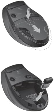 Logitech M705 Marathon Wireless Mouse, Gaming Mouse Wireless, 2.4 GHz USB-A Receiver, 5-Programmable Buttons, 3-Year Battery, PC, Mac, Laptop, Chromebook - Black — view 9