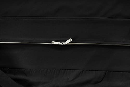 LANE LINEN Futon Covers Full Size, 100% Cotton Slipcovers, Full Size Mattress Cover for Futon Sofa Bed, Foldable Armless Sofa Cover, Zippered Couch Cover - Black by LANE LINEN - Image 5