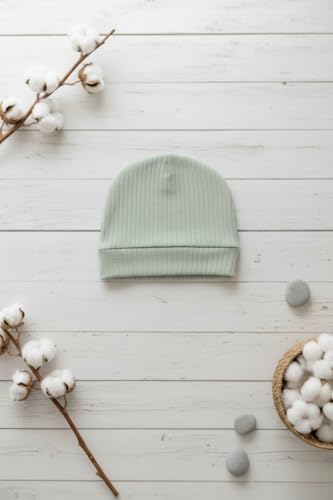 zubi baby Sevimli Tavşan Desenli Fitilli Yeşil Bebek Takımı (3 Parça) Yeşil 0-3 AY - Görsel 3