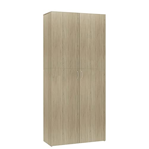 Zapatero de roble Sonoma de material de madera atemporal premium 2
