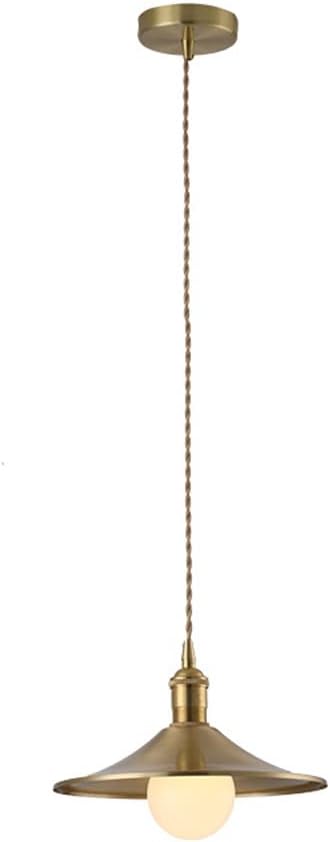 Modern Light Copper Hanging Lamp Single Kitchen Island Lighting Fixture, Round Suspended Lamps Small Chandelier Ceiling Lights for Dining Room Bedroom Bedside