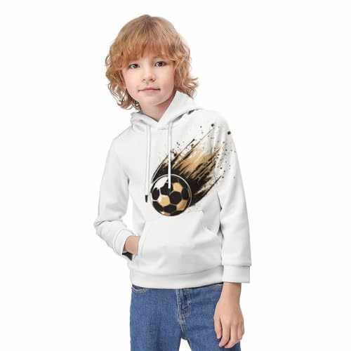 Pull à capuche football enfant pour rester au chaud avec style