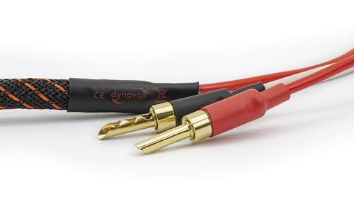 Cable de altavoz de 2m Dynavox Perfect Sound Flex con conectores de banana de oro 2