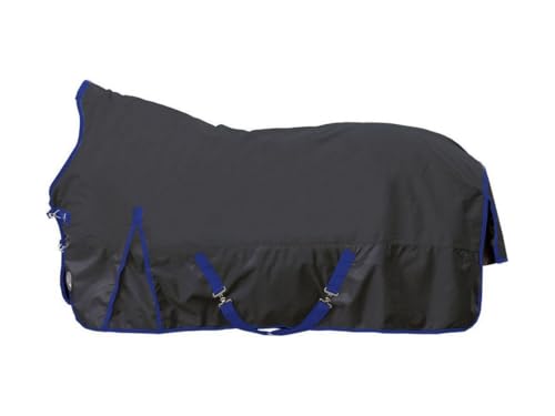 Couverture de cheval HKM Winnipeg bleu foncé de taille 105 cm pour poney