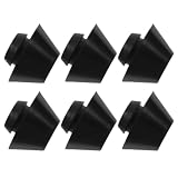 Artibetter 6pcs Anti-skid Rubber Pads for Tongue Drum and Hollow Drum, Black Rubber Bottom Feet with Pressure Distribution and Enhanced Stability, for Yoga and Shared Living Spaces