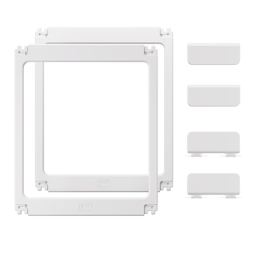 Image of Clear Acrylic Dog Playpen Indoor, Puppy Cat Small Pet Play Pen, Pet Cat Playpen for Rabbits, Dog Fence Crate Kennel Whelping Cage (G Series, 35 inch, White, 2 Panel)