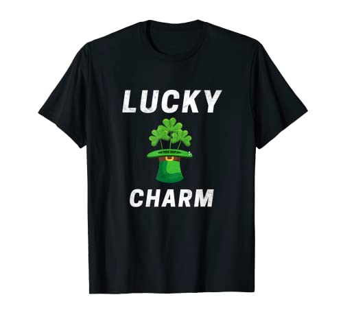 Lucky Charm Cappello Leprechaun Shamrock St Patricks Day Irish Maglietta