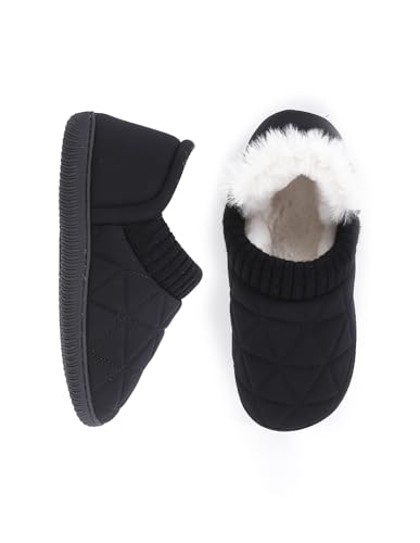 Women's Fashion Men Plush Fleece Lined&Scuff Soles, Warm House Shoes, Non-Slip Slippers for Bedroom, Living Room, Outdoor4