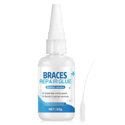 50g Ciment Dentaire, Colle Dentaire Extra Forte, Colle pour Dentier