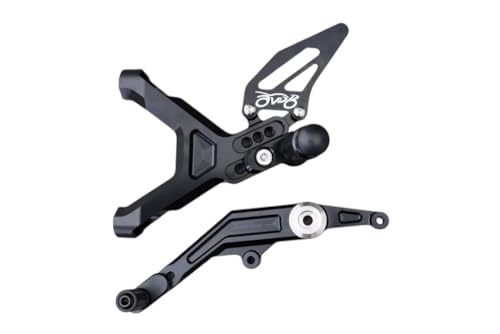 Commandes reculées BMW M1000 RR platines ajustables bleu contre glisse botte
