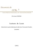 Lectures de Lacan: Subversion du sujet et dialectique du désir dans l'inconscient freudien, Lituraterre"" (French Edition) 2875250817 Book Cover