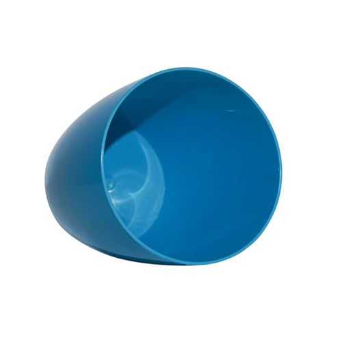 Image of Harshdeep Plant Pots - Valencia - Indoor Outdoor Home Living Room Office Garden Decorative Round Plastic Planters 8 Inch Set of 4 (Blue)