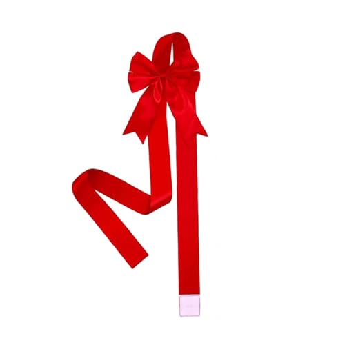 4 Pcs Christmas Decor Satin Ribbon Bow for Cabinet Door Wardrobe Wall Decor - image 1